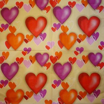 030 Heart / Hearts - 3-ply